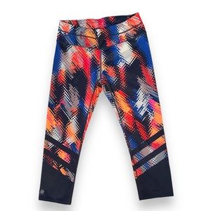 EUC Athleta Multi Color Running Tights Size M